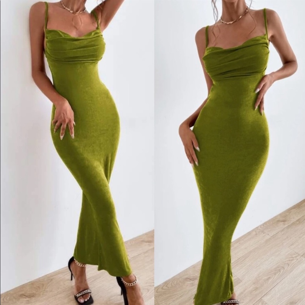 Tie Back Backless Bodycon Fitted Pencil Dress - Picture 5 of 6